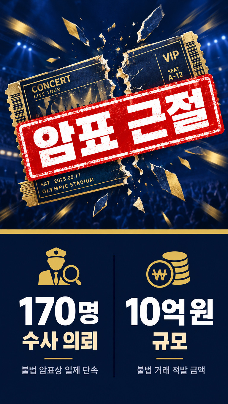1만 1천 매 암표 적발의 시사점... 강력한 법 집행과 함께 남겨진 과제들(이미지 : 생성형이미지 / 비사이드)
